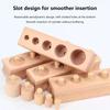 Montessori Cylinder Socket Puzzles Toy Baby Development Practice And Senses Preschool Educational Wooden Toys For Children