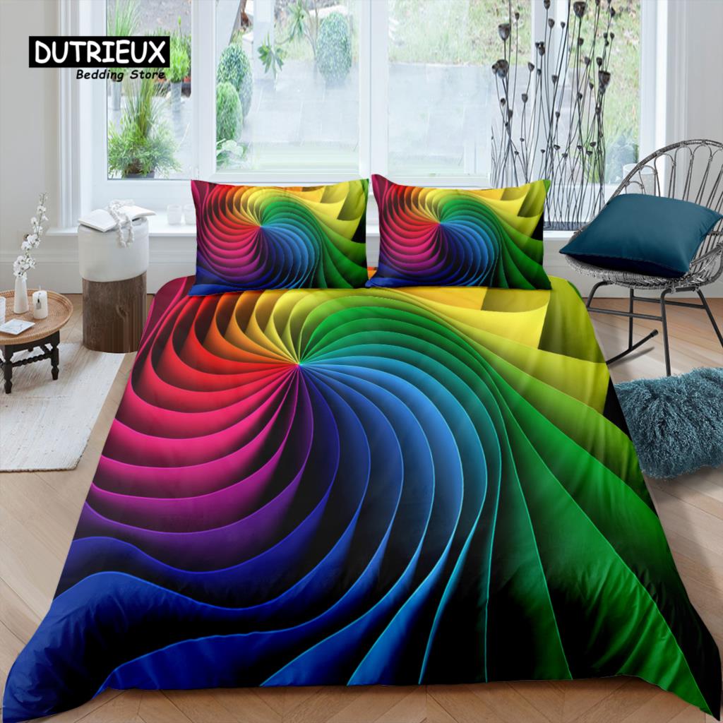 Comforter Home Living Luxury 3D Colorful Cubes Bedding Set Kids Bedding Set Queen And King Eu/Us/Au/Uk Size