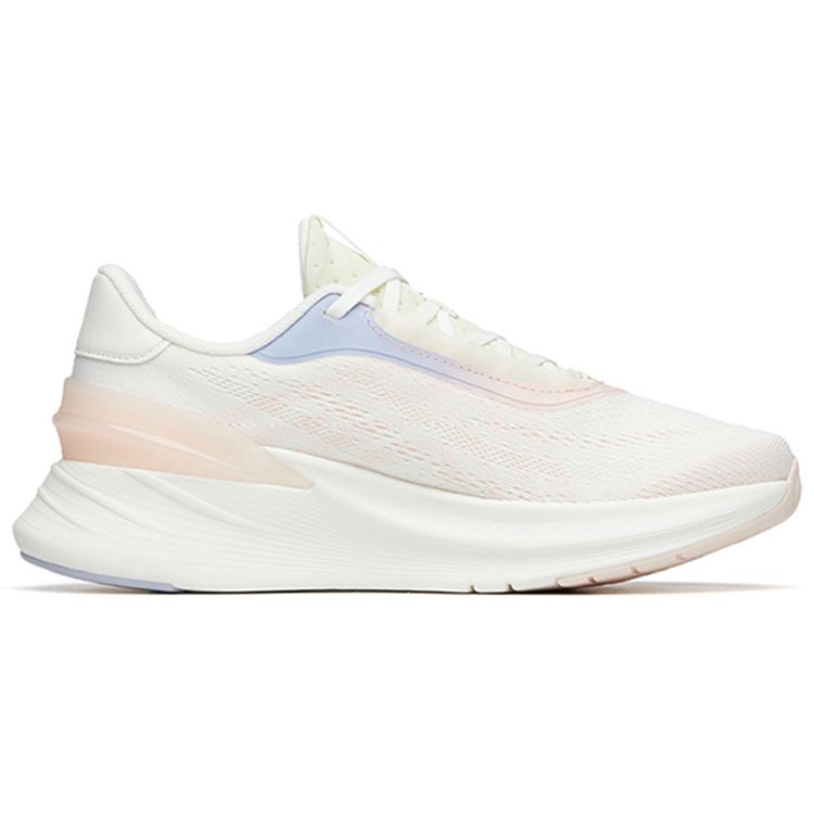 Anta Comfortable Versatile Shock Absorbing Lightweight Low Top Training Running Shoes Women sneaker White Green Pink 122215556-2