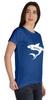 Inkmeso Scoop-Neck Mommy Shark Graphic Tshirt Short Sleeve Women Cotton Tee