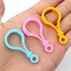 Mixed Color Plastic Lobster Clasp Keychains for DIY Jewelry and Plush Doll Pendants