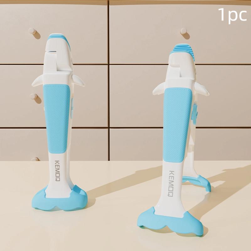 1Pcs Creative 2In1 Anti Scalding Clip Abs+Silicone Whale Shape Kitchen Pot Bowl Clip Non-Slip Anti Scalding Holder Gadget