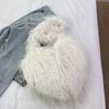 Women Fluffy Shoulder Bag Commuting Shopping Outdoor Travel Crossbody Bags Fashion Portable Female Heart Tote