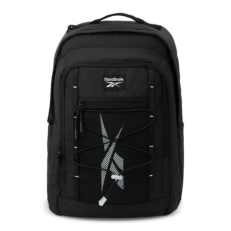 New Reebok Fabric Backpack Regular Unisex Ecru/Khaki/Black RB230013M