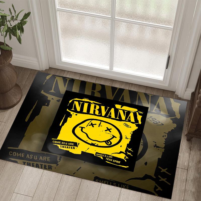 Nirvana Design Crystal Velvet Carpet Cozy Non?Slip Printed Rug For Bedroom Living Room Entrance