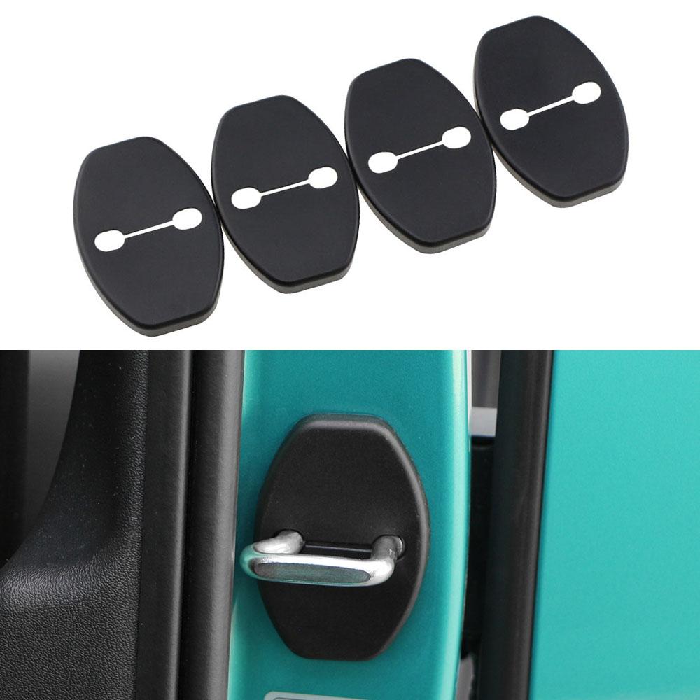 4pcs Abs Door Lock Cover for Volkswagen VW ID3 ID4 ID5 ID6 2025 2020 2025 2019 ID.3 ID.4 ID.5 ID.6 Sticker Car Styling Accessory