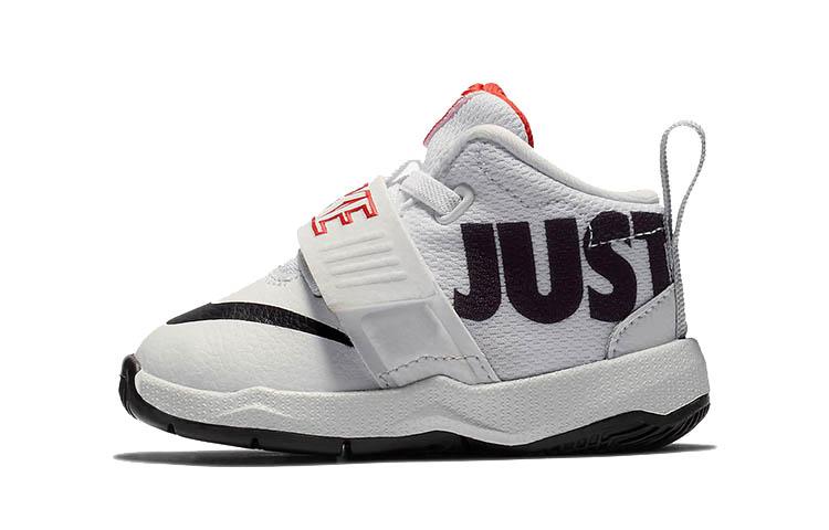 

Nike Team Hustle D 8 JDI Slip Resistant Cushioning Abrasion Resistant Mid top Toddler Shoes Black White AQ9978-100 22