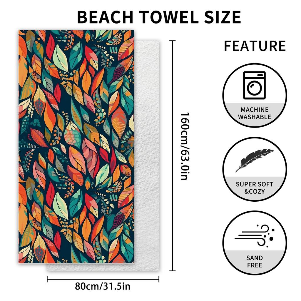 New, Double-sided Velvet Beach Towel, Support Surf Towel, Sports Towel.