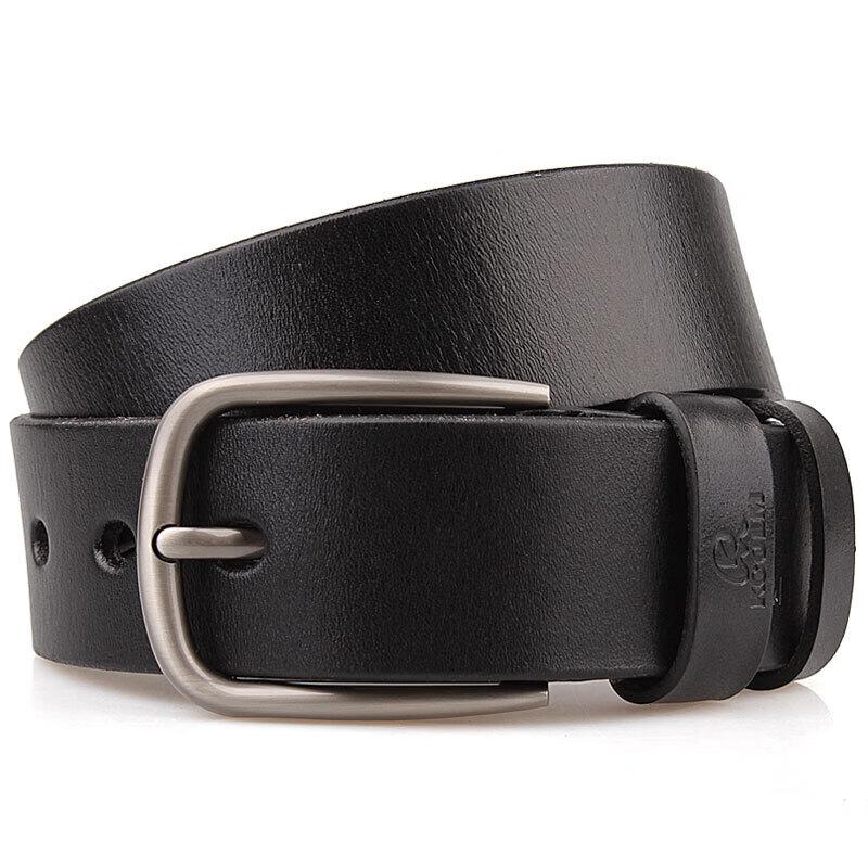KCOLM Men s Plus Size Cowhide Leather Belt
