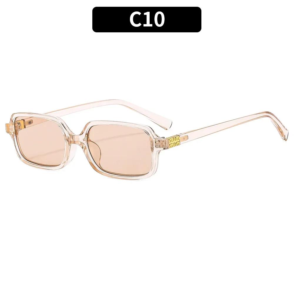 Classic Brand Designer  Luxury Small Frame Square Sunglasses Women For Men Vintage Punk Sun Glasses Popular Hip Hop Shades