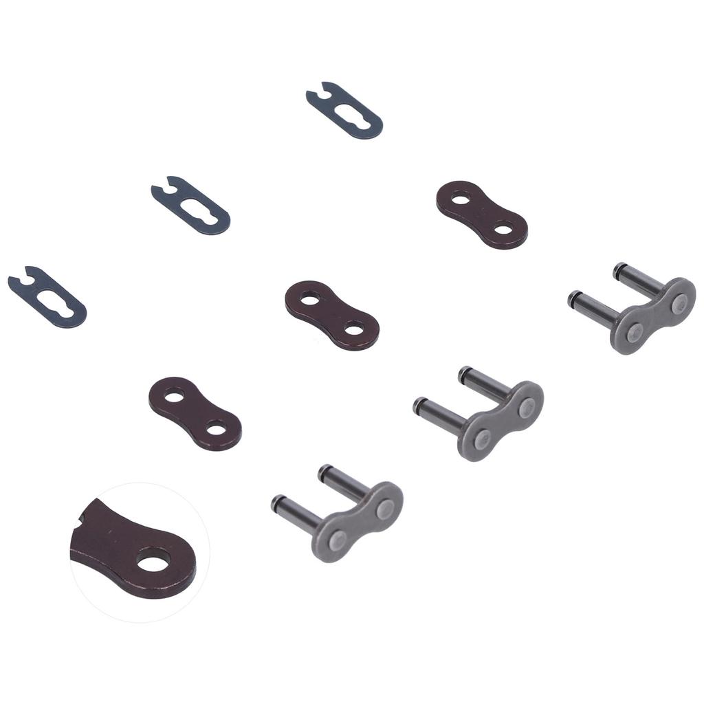 9pcs Chain Joint Connector Clip Steel Alloy for ATV Motorcycle Dirt Bike 530H Heavy Duty