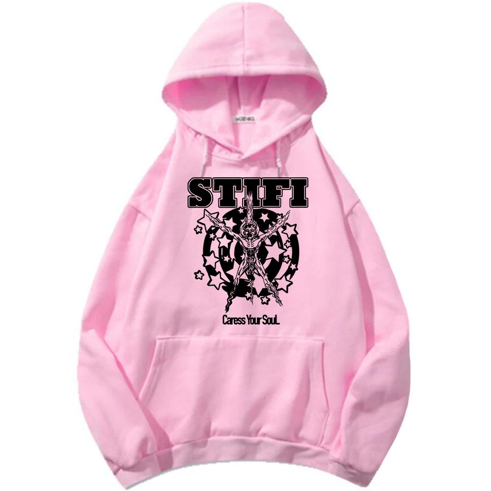 CARESSYOUR SOUL Hoodies Sticky Fingers STI FI Band Graphic Sweatshirts Long Sleeve Winter Hooded Pullover Male Sudaderas Unisex