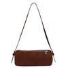 Suede Solid Color Bag Women's New Autumn and Winter Retro Versatile Messenger Bag Shoulder Portable Cylinder Bag
