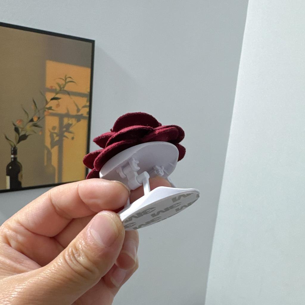 Niedliche 3D Rosenblume Faltbarer Fingerring Griptok Handyhalter für IPhone Samsung Support Sockel Pocket Grip Tok Ständer Halterung