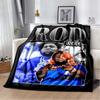 Coperta Rapper Hip Hop Rod Wave Coperta in Flanella Morbida Calda Plaid Decorazione Camera da Letto Coperta per Pisolino Divano Letto Sedia per Ragazzi Ragazze