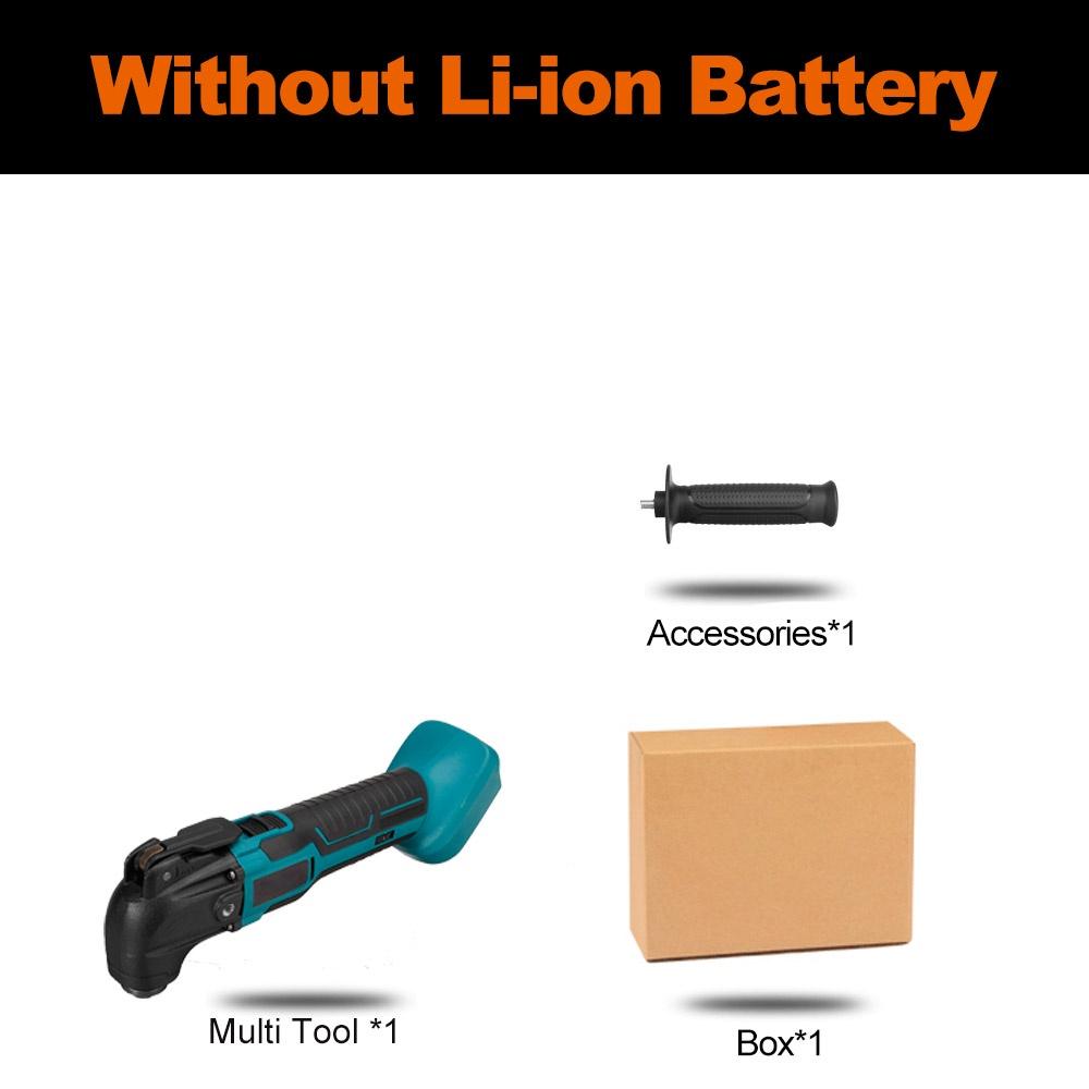 88VF 1600W Cordless Oscillating Multitools Electric Renovator Electric Trimmer Saw Woodworking Power Tools with 2 Battery