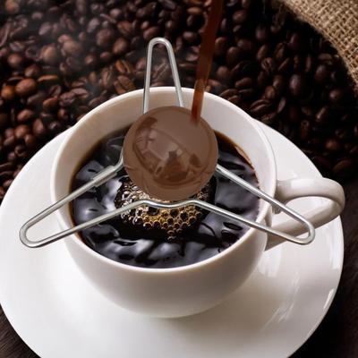 Resfriador de Bebidas de Aço Inoxidável Bola Congelante para Espresso Bola Resfriadora para Espresso Resfriador de Xícara de Café Acessório para Resfriar Bebidas