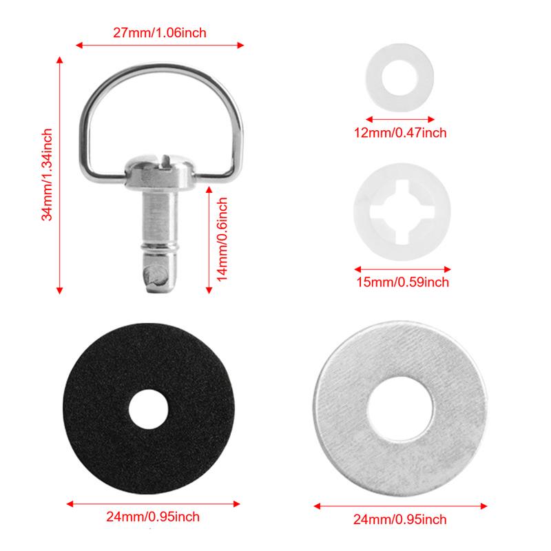 For UTV 4 PCS Roof Quick Release Bolts #715003815 for Can am Maverick X3, X3 MAX 2/4 Doors 2017-2024 Quarter Turn Dutz Bolt Kit