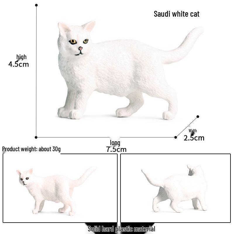 Children's Realistic Plush Cat Models: Bell, Fat, Orange, Farm, Hairless & Blue Cat - Cat Story Series