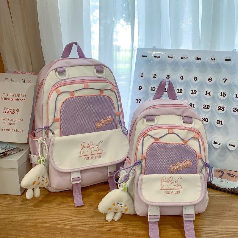 Schoolbag Large Capacity Backpack New College Style College Student Female Casual Schoolbag Fashion Travel Junior High School Student
