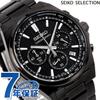 SEIKO Selection Quartz Brand Chronograph SBTR037 Analog Black Watch, Name, Men's
