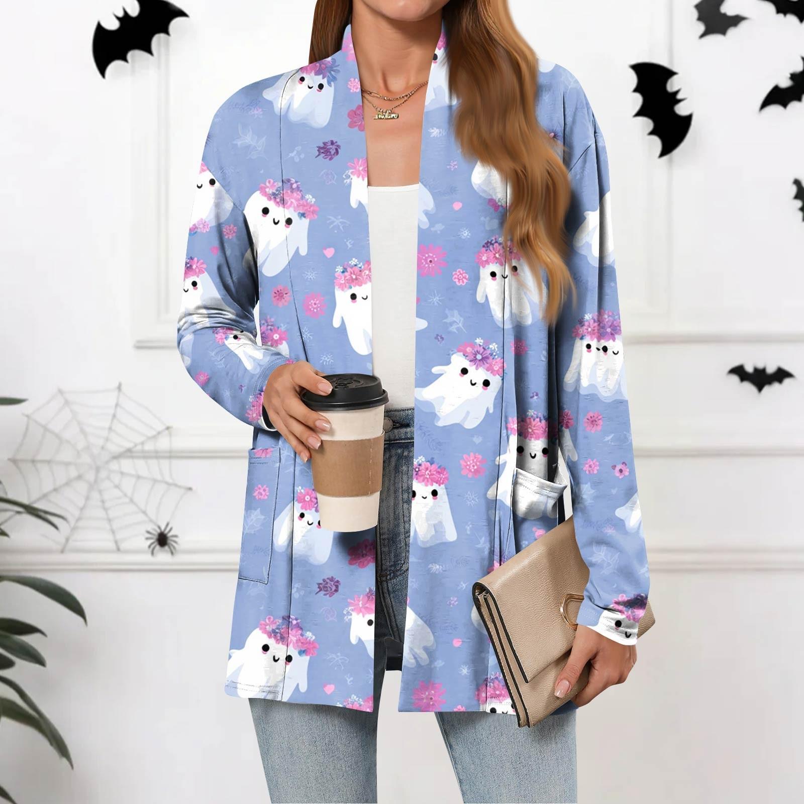 

Женские легкие кардиганы с открытой передней частью, с длинными рукавами, повседневные, свободные, тонкие кардиганы с карманами XXL синий