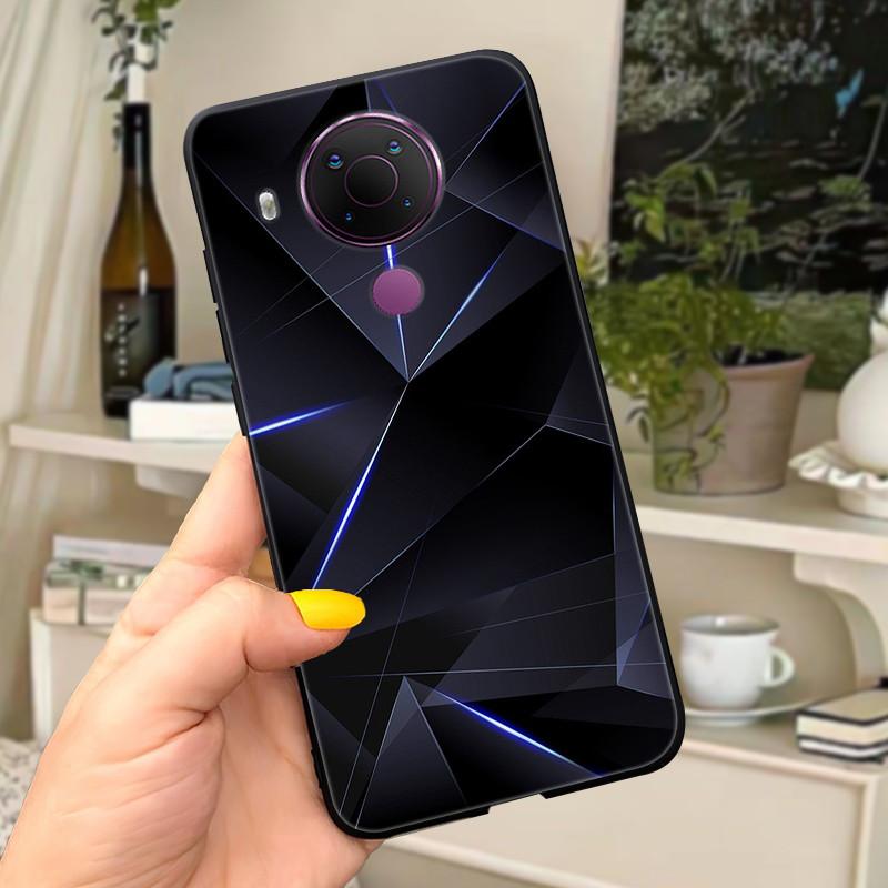For Nokia 5.4 Case Soft Black Silicone Phone Back Cover For Nokia 5.4 Case Nokia5.4 TA-1333 TA-1340 TA-1337 TA-1328 TA-1325 Cat