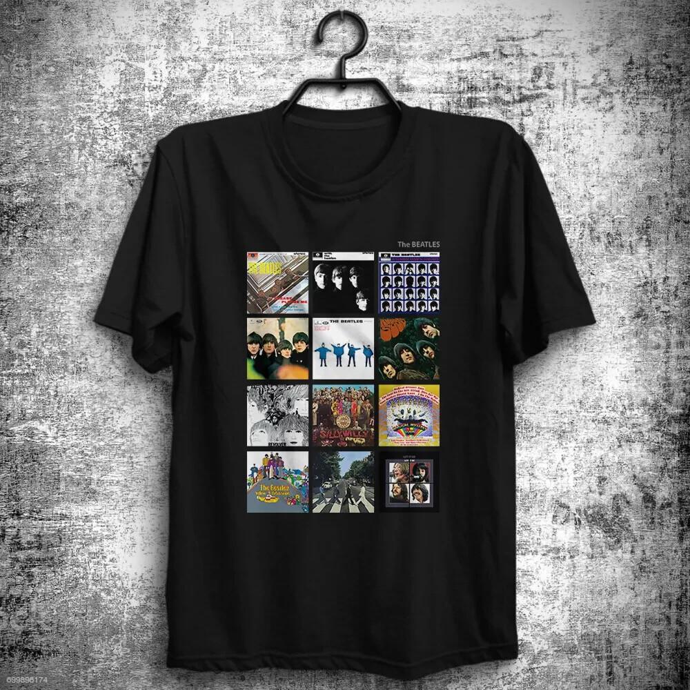 The Beatles Rock Albums Classic-Shirt John Lennon Paul McCartney George Harrison Unisex T-Shirt XXL