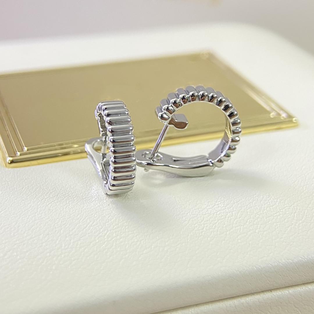 French romantic luxury jewelry S 925 silver plated gold women s earrings. Christmas gift