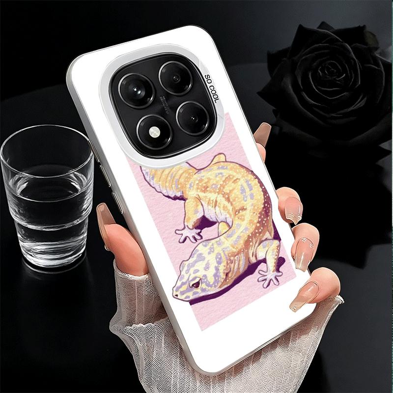 Lizards Geckos Cute Pet Shockproof Phone Case for Xiaomi Redmi Note 15 14 13 12 Pro Plus 11 11S 11T 5G Cover Anti Fall Fundas