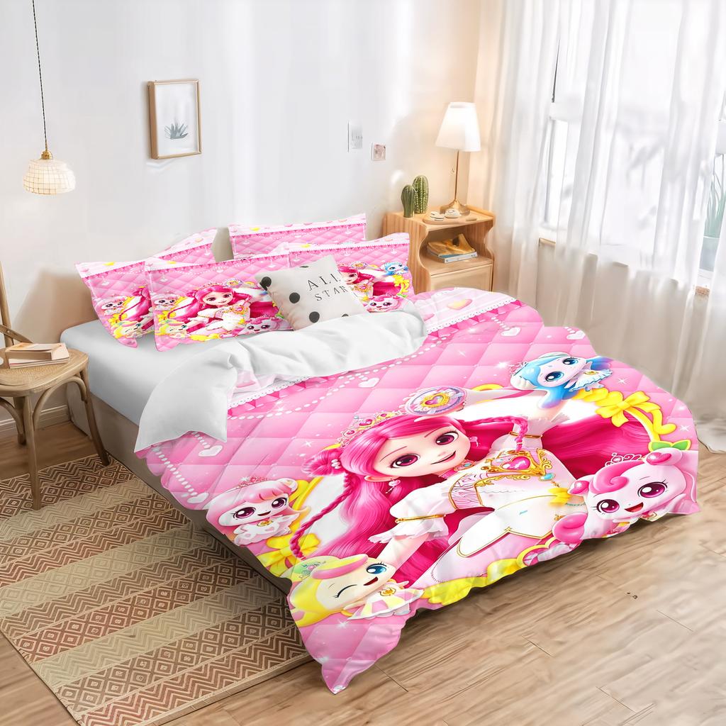 Cute Girls Magical Moco Duvet Quilt Cover Cartoon Anime Children Printed King Size Set Queen Twin Bedding