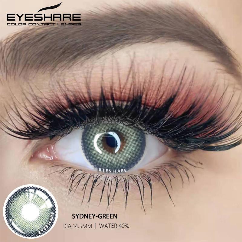 Eyeshare 1 Pair High Quality Natural Color Blue Contact Lenses Eye Cosmetic