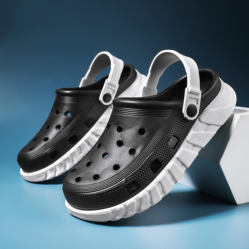 Summer Sandals Men's Blade Sandals Clogs Quick Dry Casual Home Slippers Hole Shoes Garden Shoes Beach Sandals Mules Bathroom Slippers
