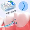 150Pcs/Box Interdental Silicone Brushes Dental Toothpicks Brush Between Teeth Dental Floss Oral Brace Cleaning With Thread