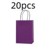 Candy Colorful Shopping Bags 10PCS Kraft Paper Gift Candy Bag Colored Hand-held Paper Bags Wedding Party Decoration Gift