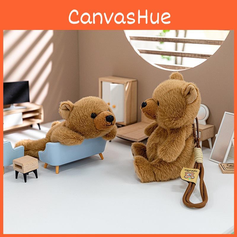 Dolls Animal Plush Bear Cow Elephant Hippo Duck Pig Dog Backpack Pendant Gift