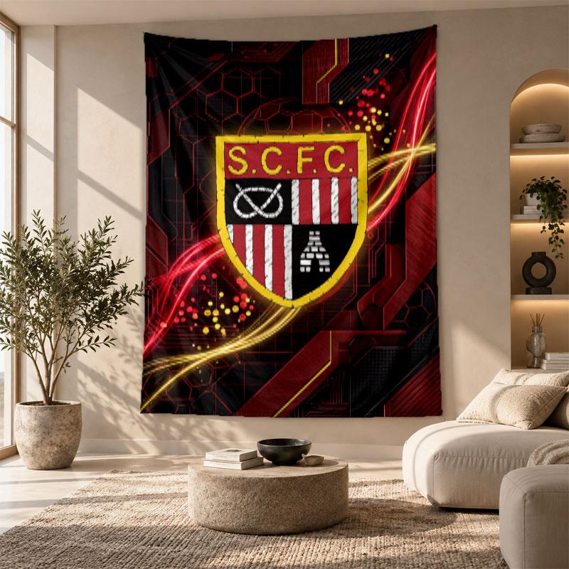 Decorative Tapestry,Stoke City Football Printed Wall Art, Lightweight Wall Hanging For Bedroom Background