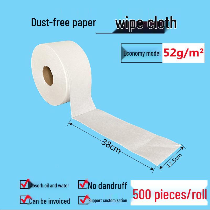 Oil Absorption Non-Woven Industrial Wiping Paper Cloth – Dust-Free, Large Roll, White/Blue, Free Shipping Paper Rack