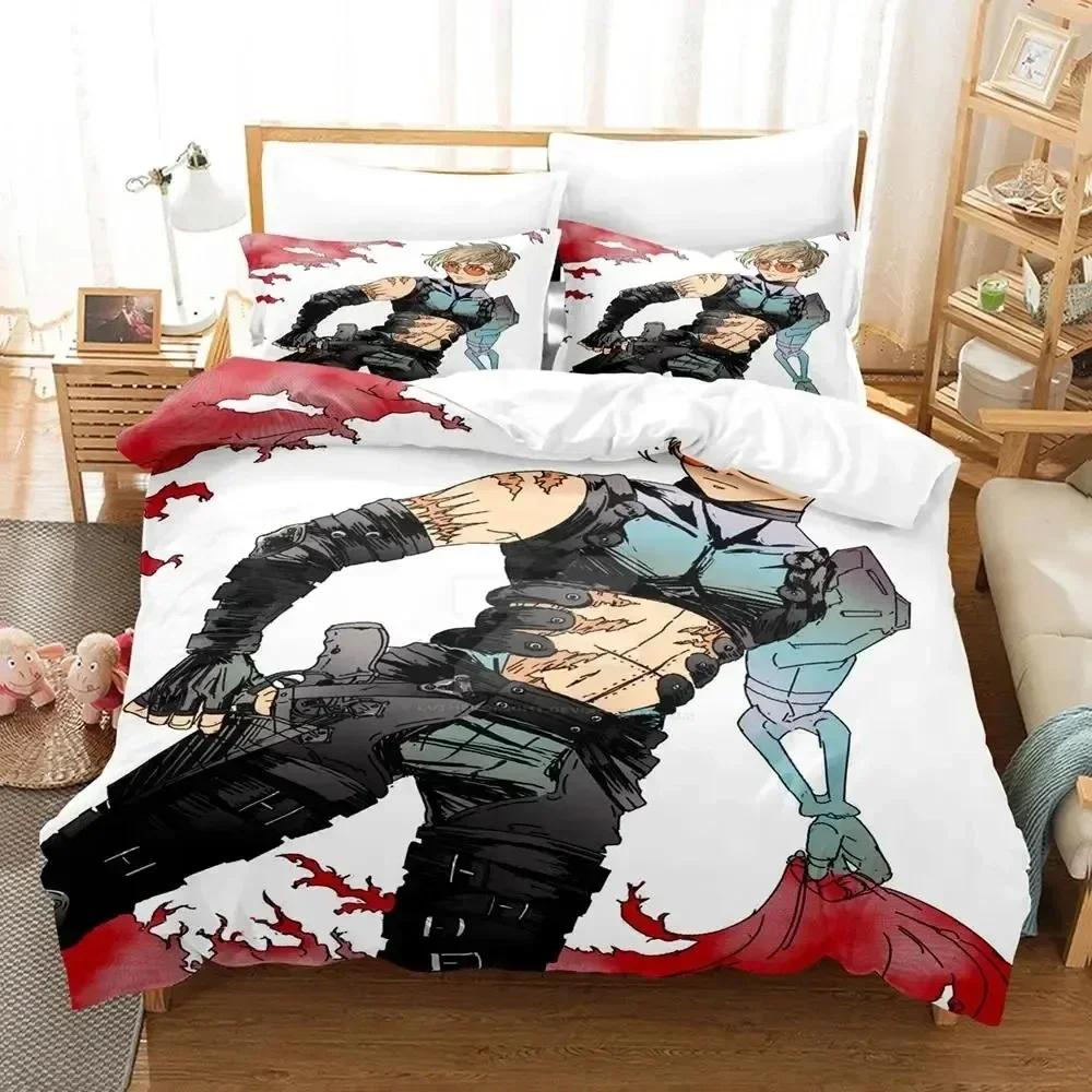 Anime TRIGUN STAMPEDE Bedding Set Printed Bed Set With Pillowcase Bed Duvet Cover Soft Queen King Size Bedclothes Home