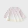 David Bella Children's Long Sleeve T-shirt Autumn Wear Girls' Sunscreen Base Shirt Baby Girl Gradient Top