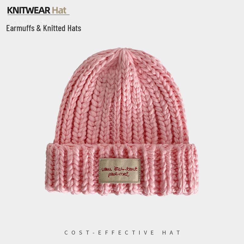 

Женская шапка в стиле пэчворк: Большая окружность головы, теплая защита ушей, густая шерсть для осени и зимы.