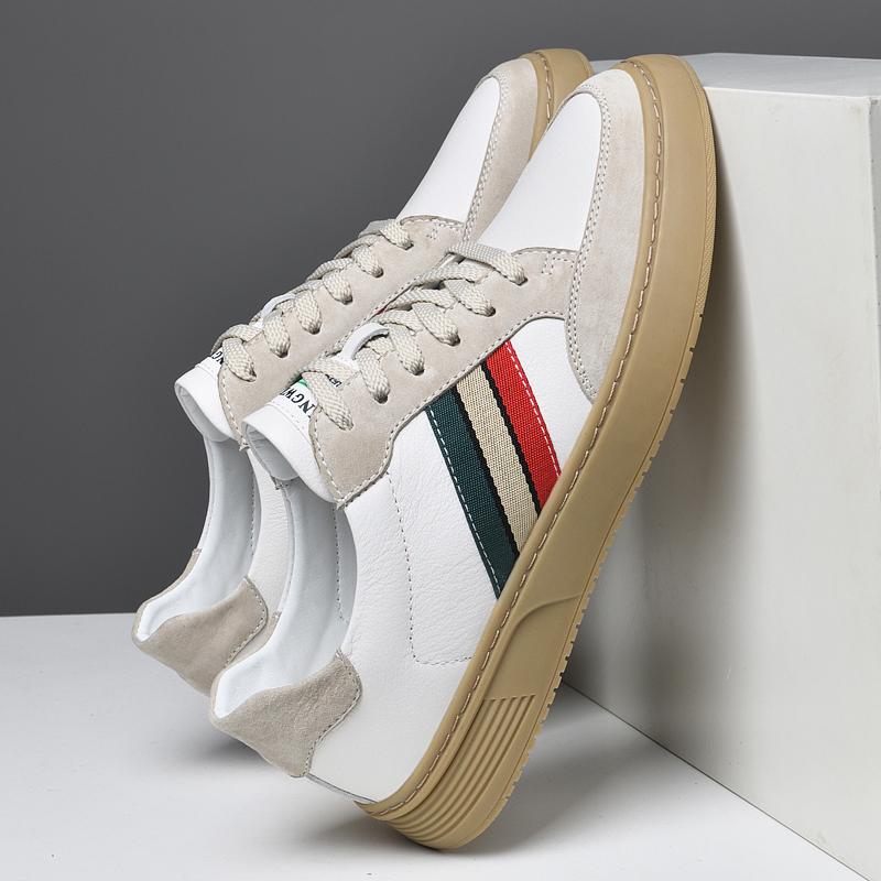 Fashion High Quality Men Genuine Leather Casual Shoes Spring Autumn Men Sneakers Luxury Brand Mens Shoes Comfortable Flat Male Footwear