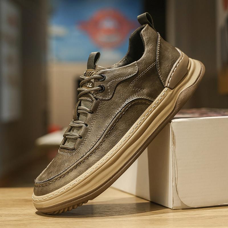 Tênis Masculino Couro Sapatos Casuais