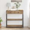 Console Table with Drawers Artisan Oak 75 x 28 x 75 cm