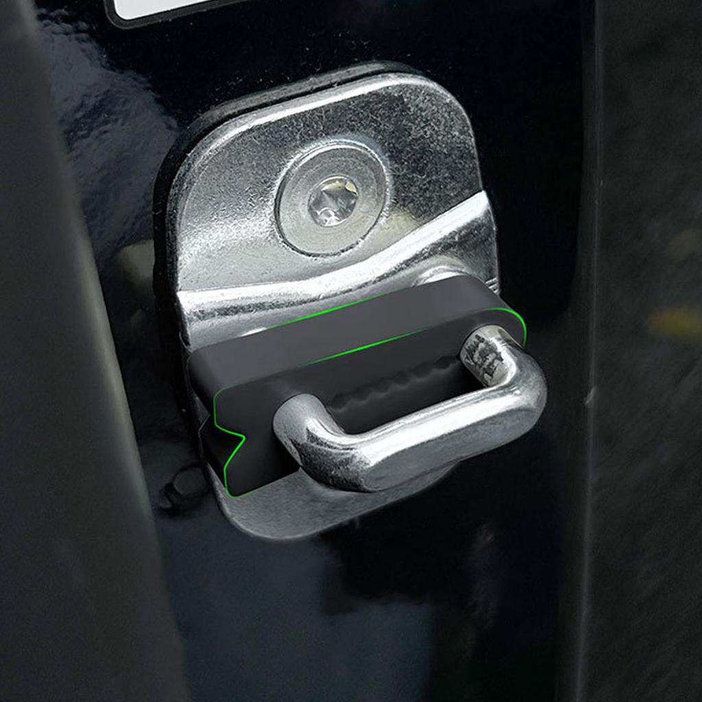 4pcs Car Door Shock Absorber Pad Universal Car Door Lock Silicone Cover Door Closing Noise Reduction Anti-collision cover