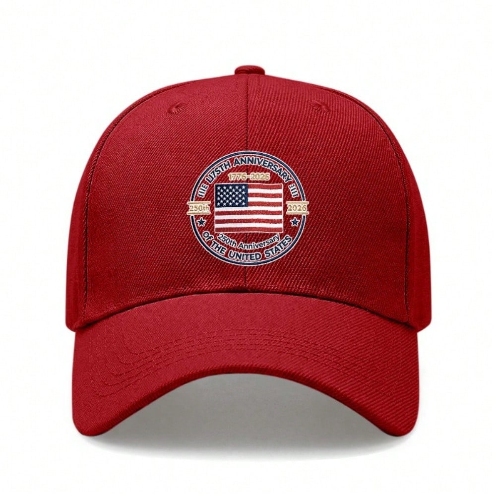 Black Baseball Cap - 250Th Anniversary USA Flag Print Adjustable Breathable Outdoor Sports Hat For Men Women Fation Baseball Cap