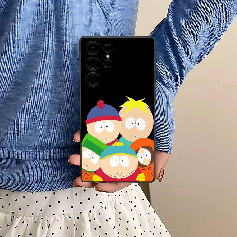 Classic S-south Cartoon P-Park Anime Phone Case For Samsung S 24 fe 25 Ultra plus 20 lite 21 30 22 23 24 22 Ultra 5G Fundas