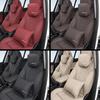 For Mercedes Benz AMG A B C E G CLA W211 W203 W204 C260 E300L A200L Car Seat Safety Headrest Pad Auto Emblem Neck Pillow OS1