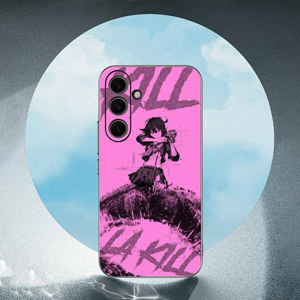 K-Kill La Kill For Samsung Galaxy S23 S24 S25 Ultra S22 Plus S21 Black Soft Case Waterproof Soft Case