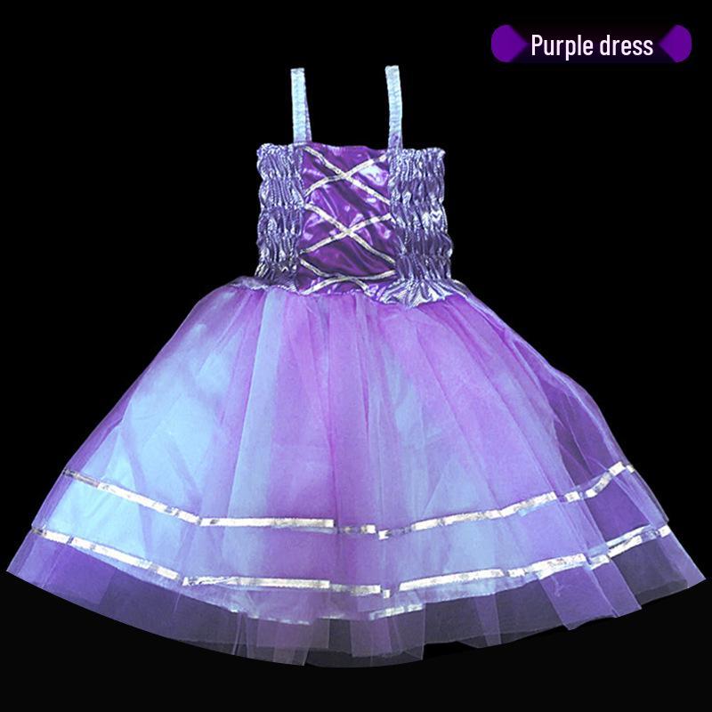Enchanting Fairy Butterfly Light-Up Wings & Princess Dress Set for Kids One Size